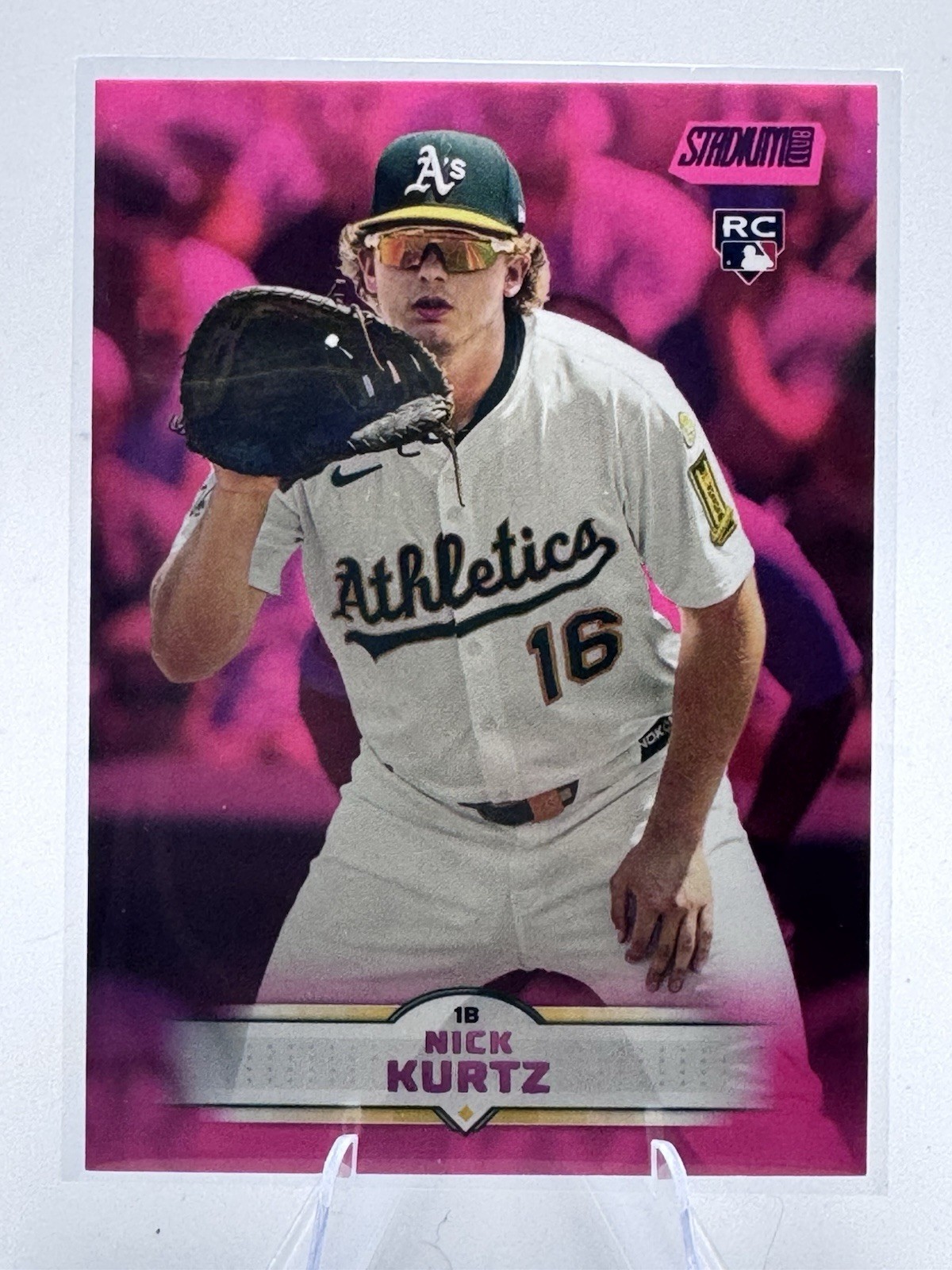 2025 Topps Stadium Club Nick Kurtz Pink RC #9 Athletics