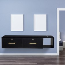 Wall Mount Styling Station Beauty Spa Locking Cabinet Drawer Hair Salon Station