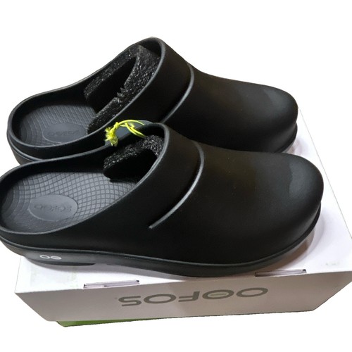 OOFOS OOcloog Black Slip-On Comfort Clog Sandal US M11 W13 EU 44 UK 10