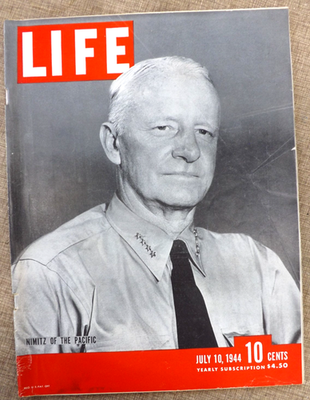 #ad #ad ADMIRAL NIMITZ LIFE MAGAZINE JULY 10 1944 WWII U.S. Navy $10.29