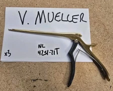 V. Mueller NL4251-71T Kerrison 40 Degree Angled Up Cutting 1.0mm Rongeur NICE