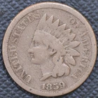 1859 VG-F  Indian Head Cent