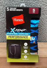 Hanes Underwear Boys Small Multicolor Boxer Briefs X Temp Performance 5 Pack