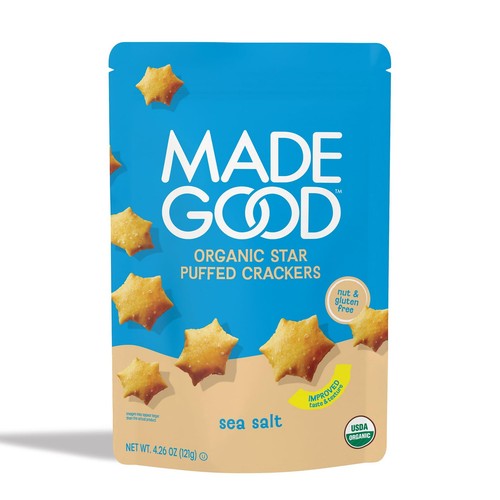 MadeGood Meersalz Cracker 4,26 Unzen Glutenfreie Bio Vegane Snacks - Bild 1 von 6