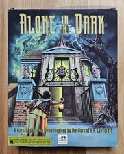 Alone in the Dark (1993 IBM PC Game 3.5" Floppy) Big Box Incomplete