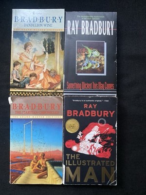Ray Bradbury lot: Something Wicked, Illustrated Man, The Martian, Dandelion Wine
