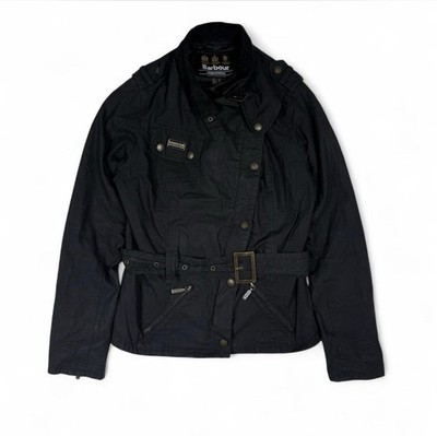 Barbour International Women's Sprint Matlock Wax Jacket - Size 10