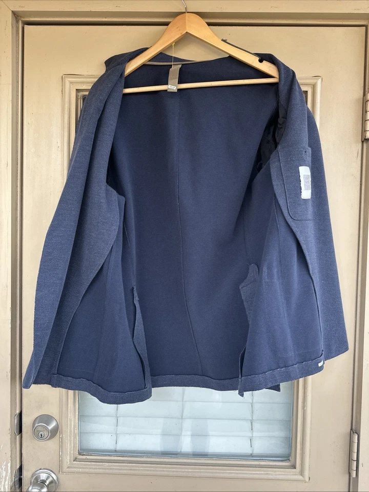 Chaqueta Blazer Eleventy First Class Para Hombre 2 Botones Gris-Azul Nueva Sin Etiquetas Talla 56 ALTA Foto 3 de 4