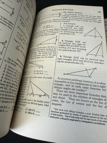 Vintage 1957 Mathematics Made Simple Self Teaching Library Hardcover - Bild 9 von 9