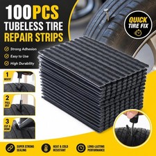 100x Tire Repair Plugs Car Tire Tubeless Seal Plug Strip Puncture Recovery Tyre