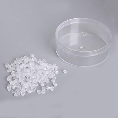 500Pcs Clear Earring Backs Gummi-Ohrstöpsel für Ohrmuttern