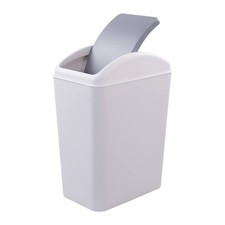 16 L Grey Plastic Kitchen Garbage Trash Bins With Swing Lid 1 PCS