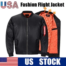 Winter Men's Military-Style Pilot Motorcycle Rider Safety Suit Stylish and Warm