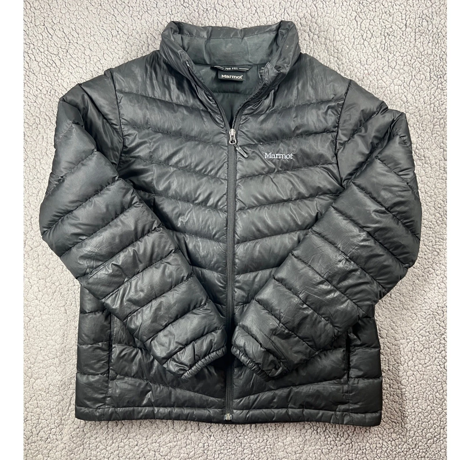 Marmot 700 Fill Down Puffer Jacket Black XL Lightweight