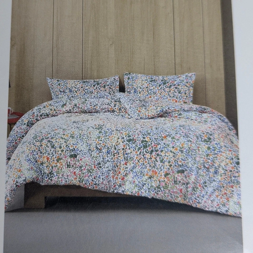 New Marimekko Rantanitty King Duvet Cover And 2 King Shams Cover Colorful Design - Image 3 of 4
