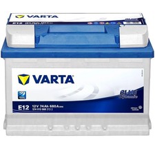 Varta E12 Autobatterie 12V 74Ah 680A Pluspol links Starterbatterie 574013068