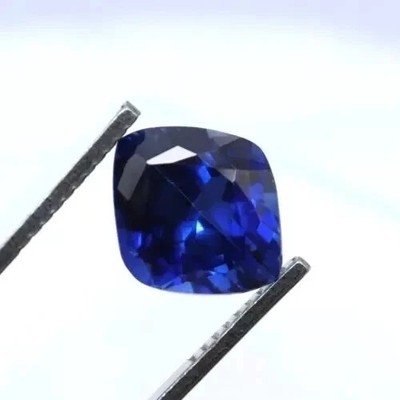 Natural Ceylon 25 Ct Blue Sapphire Fancy Cut Certified Faceted Loose Gemstone