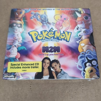 RARE SEALED 1999 POKEMON M2M CD DON'T SAY YOU LOVE ME & MEWTWO STRIKES BACK ...