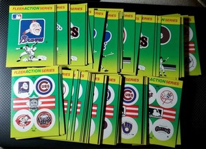 1990 Fleer Action Series Team Stickers - Lot of (70) Stickers NM-MT 