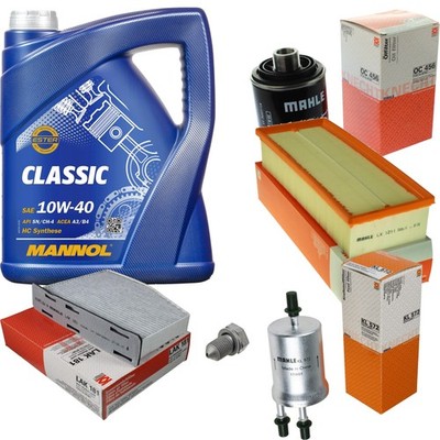 MAHLE INSPEKTIONSPAKET 5 L MANNOL Classic 10W-40 für Audi A3 Sportback 2.0 TFSI