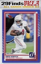 Greg Dortch 2025 Donruss Press Proofs Blue #164 Arizona Cardinals