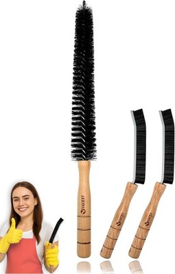 Dryer Lint Brush Vent Trap Cleaner, Refrigerator Condenser Coil Brush & Crevice
