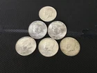 lot of 6 U.S. Kennedy Half Dollars 40% Silver Nice Condition Mixed Years & Mints