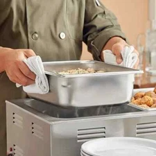 Lot of 12 Vollrath 90242 Super Pan 1/2 Size Steam Table Pans NSF USA 6.6 Qt NEW