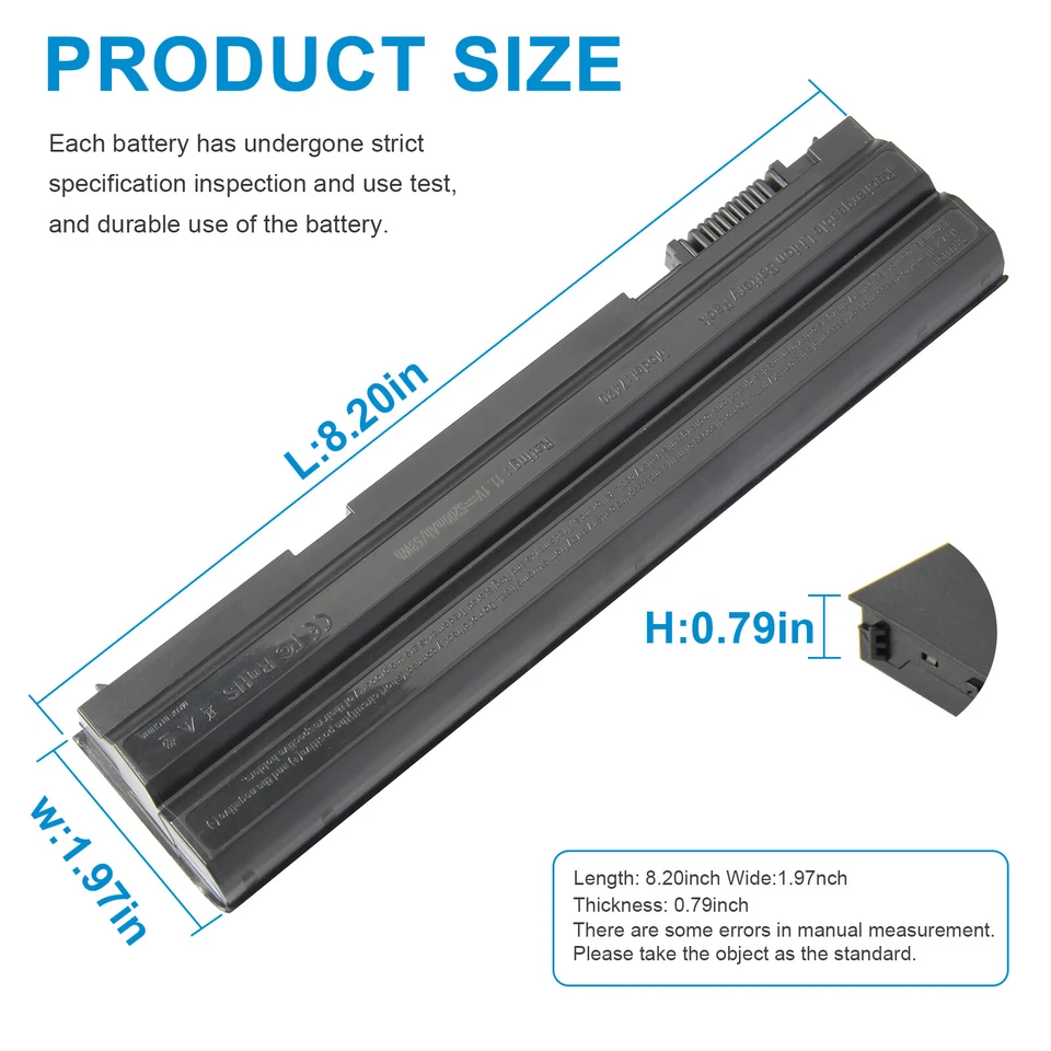 Battery for Dell Latitude T54FJ E6420 E6540 E6440 71R31 T54F3 N3X1D E5520 E6430 - Image 2 of 4