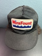 Vintage Mira Fount Embroidered Patch 1980's style TRUCKER HAT cap