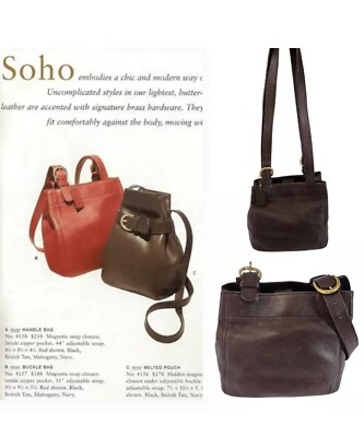 Vintage Coach Leather Soho Buckle Bag Brown Shoulder #4157