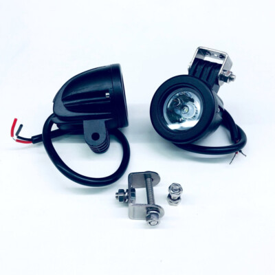 DRAG RACE SOLUTIONS LED Dragster Headlights - Black 2-Pack- 7001-002B