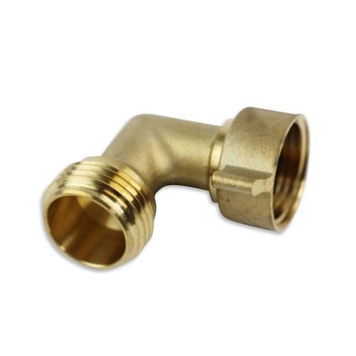 2 PACK Leisure Coachworks 90 Degree Hose Elbow RV Water Fitting Solid Brass 3/4" - Picture 5 of 5
