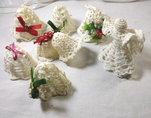 7 adornos de ganchillo blanco caseros - Imagen 2 de 6