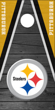 Cornhole Board Wraps Decals Vinyl Stickers Set of 2 - Pittsburgh Steelers