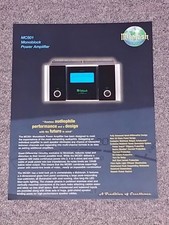 Amplificatore di potenza monoblocco McIntosh MC501 brochure vendita originale