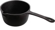Cedilis 1 Quart Cast Iron Basting Pot with Handle, Heavy Duty Construction