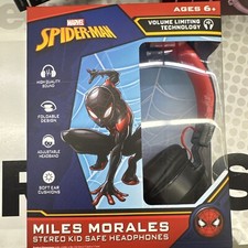 Spider-Man MILES MORALES Stereo Kid Safe Headphones Volume Limiting Technology 