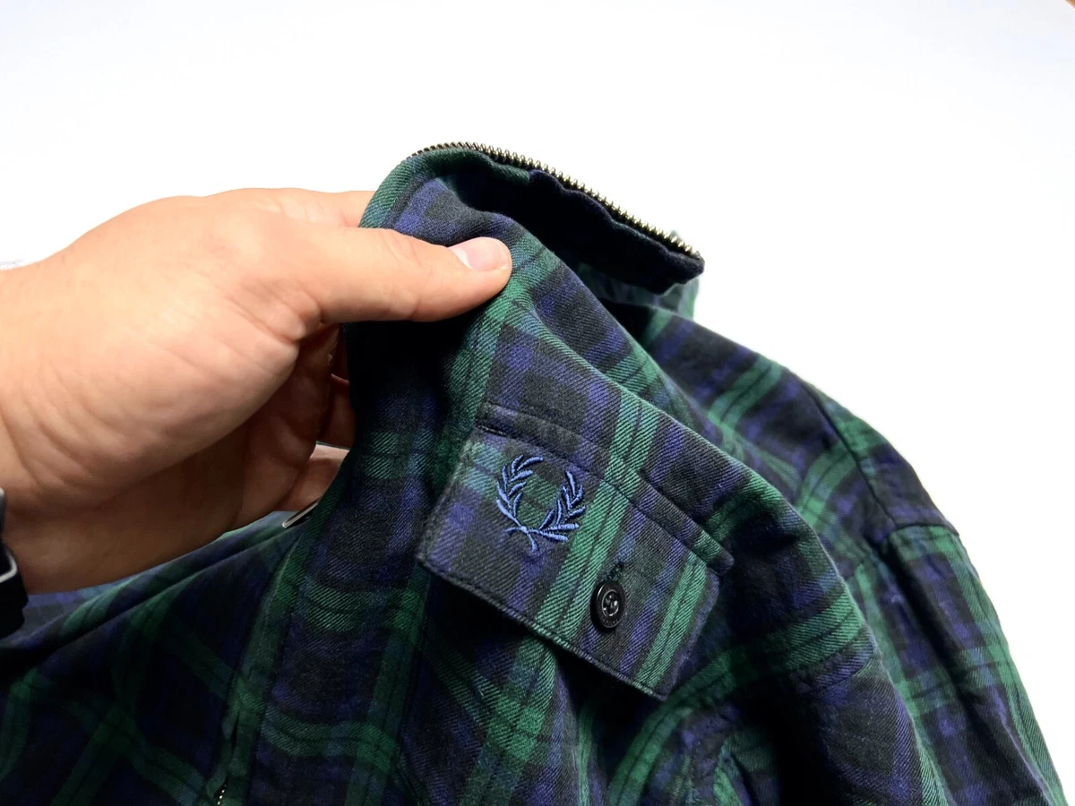 Fred perry tartan jacket cheap