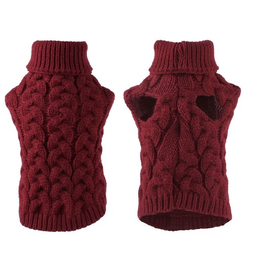 Pet Puppy Dog Cat Warm Sweater Vest Knitted Clothes Winter Coat Apparel Clothes - Picture 10 of 16