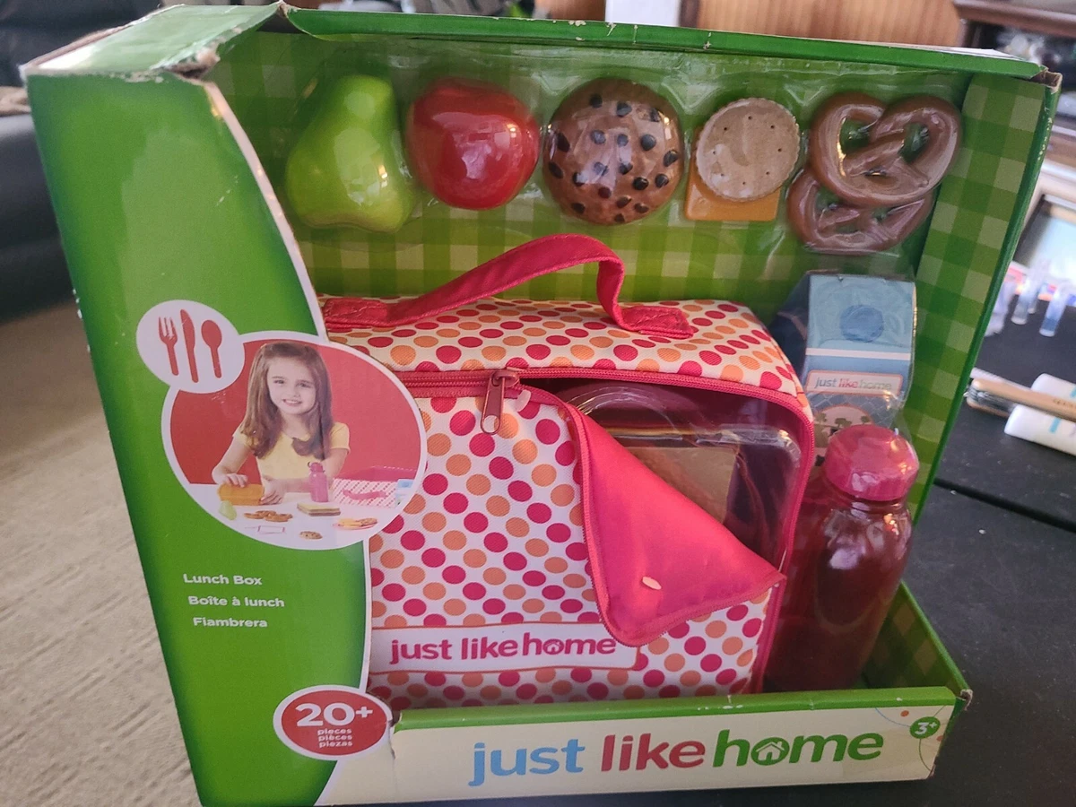 JUST LIKE HOME LUNCH BOX PLAY FOODS PRETEND NEW Toys R Us 20