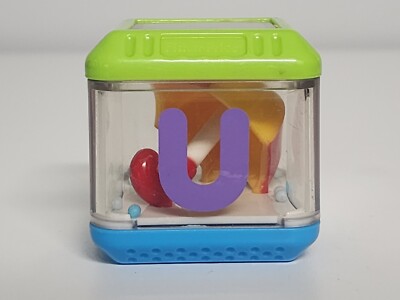 VINTAGE FISHER PRICE PEEK A BLOCKS SENSORY REPLACEMENT BLOCK  AIRPLANE LETTER U 