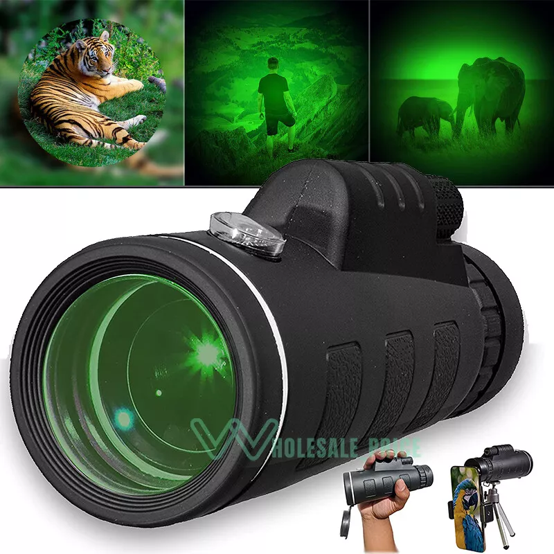 Military Army Day Night Vision 40x60 Zoom HD Monocular Telescope