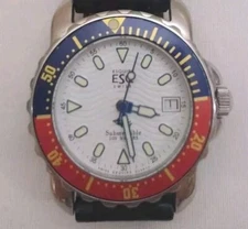 ESQ Swiss Esquire Quartz Movado Submersible 100 Meters. Women's Watch.Preowned