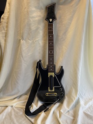 Guitar Hero Wireless Guitar Black Gold CE0700 Activision Model 0000654 No Dongle