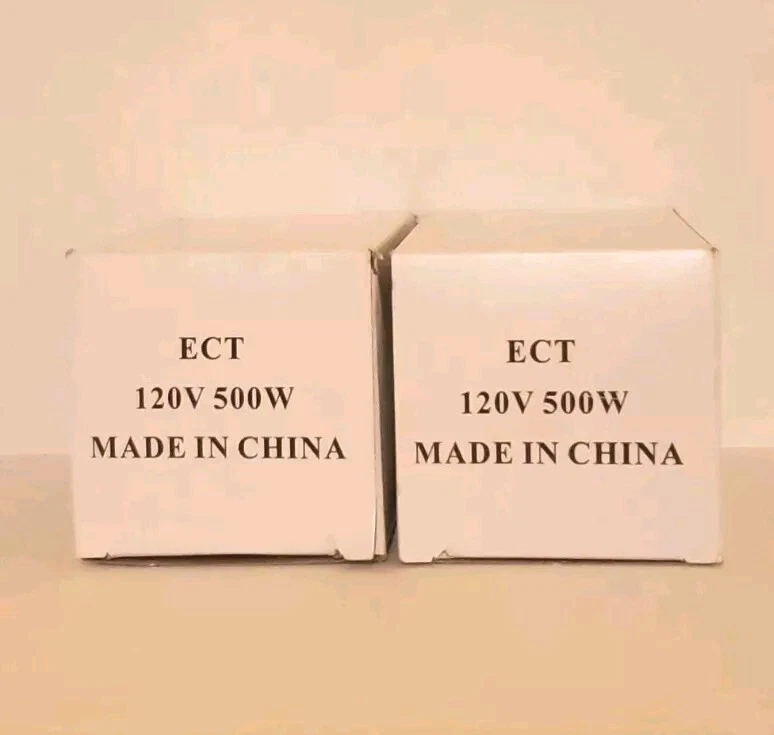 USHIO ECT 500W 120V Photoflood Lamp 2 PACK Replacement Bulbs - Image 2 of 2