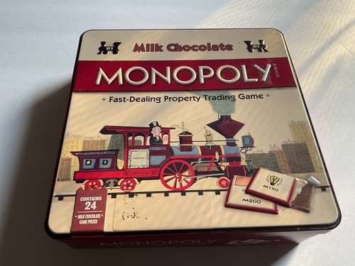 Hasbro Mini Monopoly Cookie Tin Limited Edition Collector's Box 6"x6" Empty