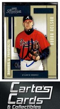 Bubba Nelson 2004  Playoff Prestige #15 Atlanta Braves TTM/IP Signed Autographed