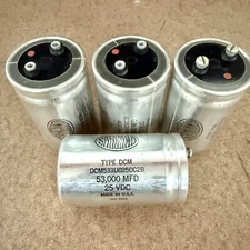 Sangamo Capacitor Set of 4 Large Can Type DCM 25VDC for Vintage Computing