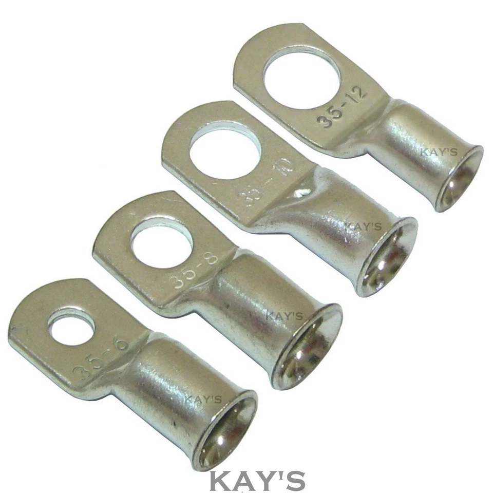KAYFAST COPPER TUBE RING CRIMP TERMINALS LUG CONNECTOR BATTERY STARTER WELDING CABLE